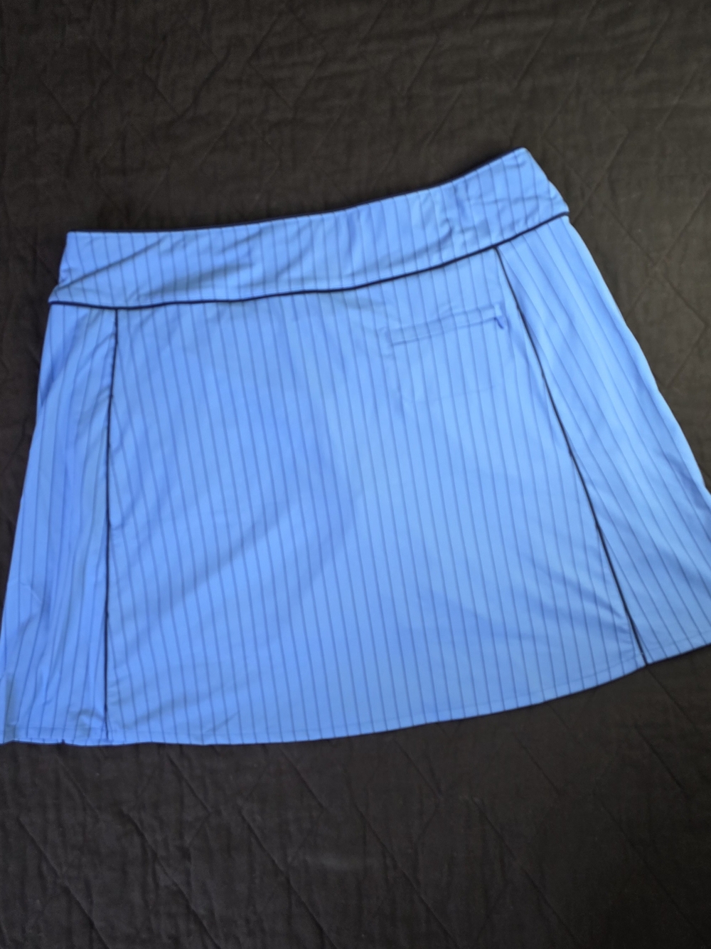 Fairway & Greene Blue Pinstripe Golf Skirt